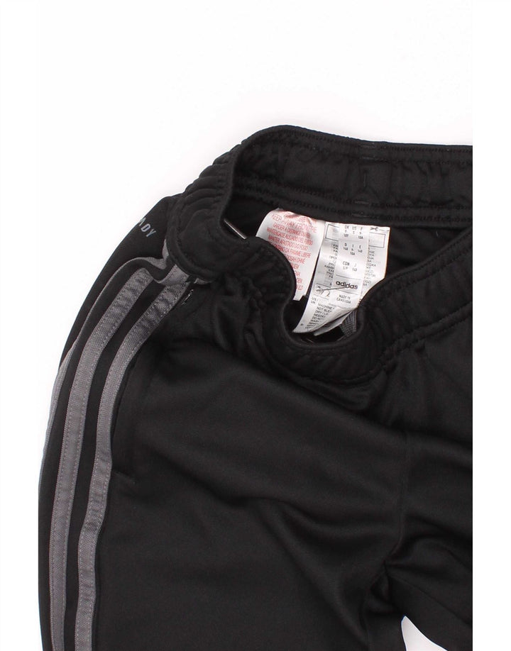 Adidas Boys Aeroready Tracksuit Trousers 9-10 Years Black Polyester
