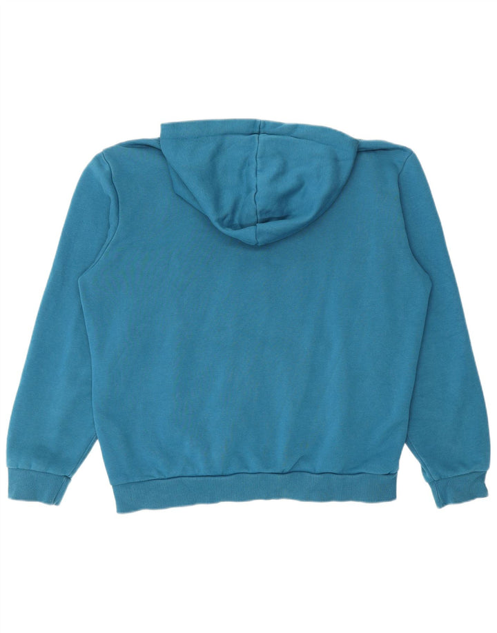 Puma Mens Graphic Hoodie Jumper Medium Blue Cotton