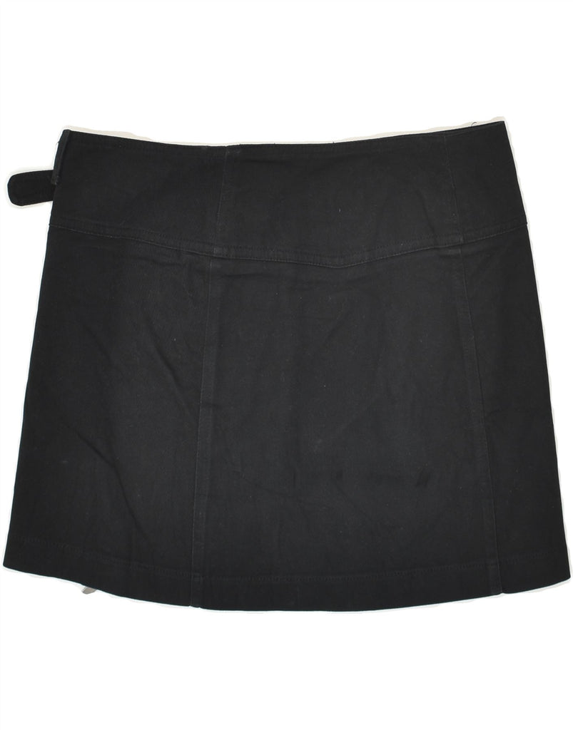 ROCCOBAROCCO Womens Mini Skirt IT 46 Large W32  Black Cotton | Vintage Roccobarocco | Thrift | Second-Hand Roccobarocco | Used Clothing | Messina Hembry 