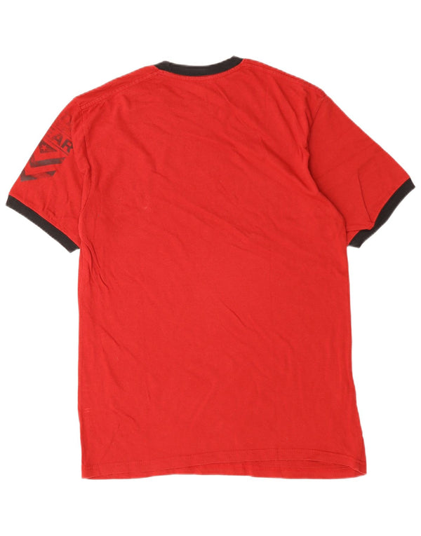 Hard Rock Cafe Mens Amsterdam Graphic T-Shirt Top Medium Red Cotton