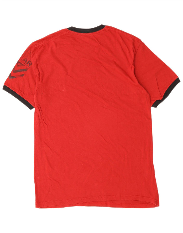 Hard Rock Cafe Mens Amsterdam Graphic T-Shirt Top Medium Red Cotton