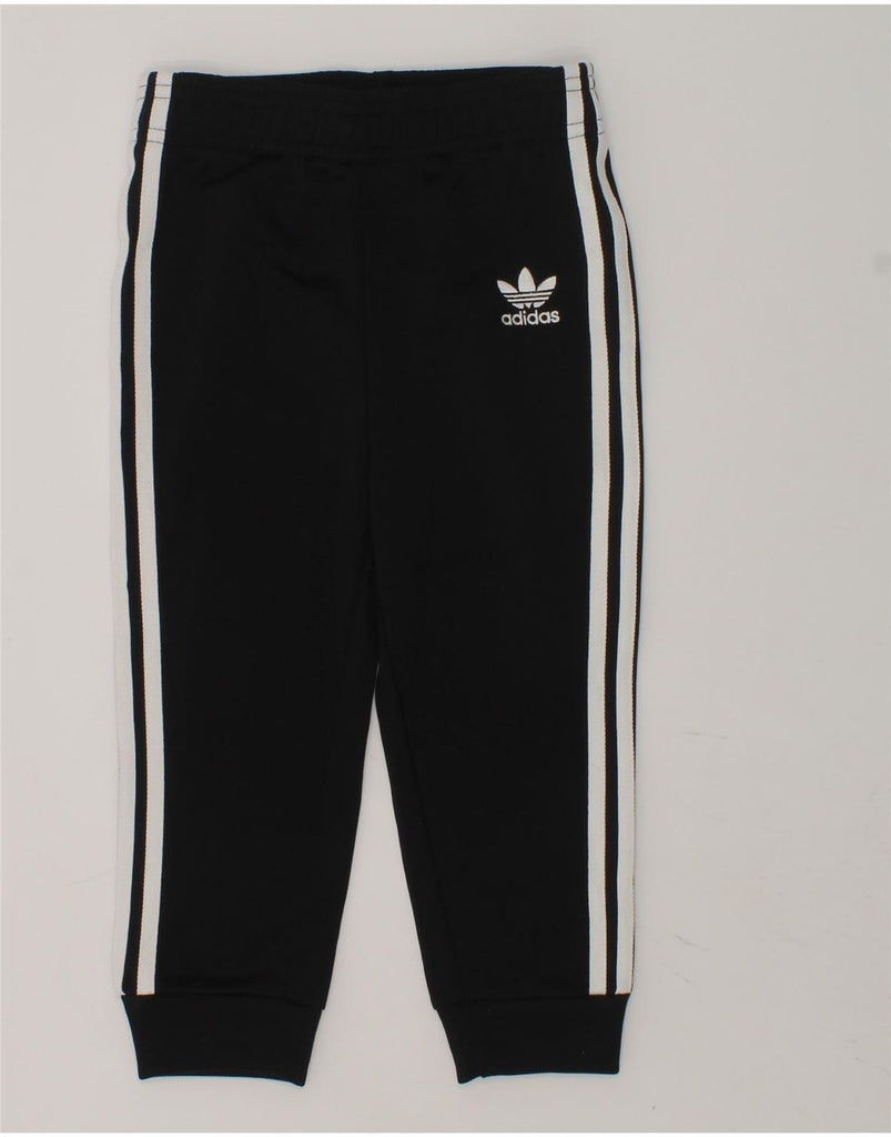 ADIDAS Baby Boys Joggers Tracksuit Trousers 12-18 Months Black Polyester | Vintage Adidas | Thrift | Second-Hand Adidas | Used Clothing | Messina Hembry 