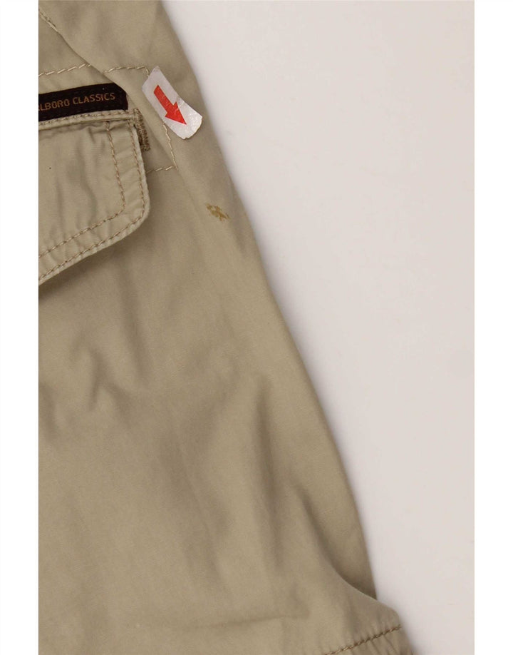 Marlboro Classics Mens Cargo Shorts W34 Large Khaki Cotton