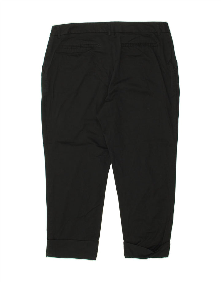 MOSSIMO Womens Slim Capri Trousers US 14 XL W34 L22  Black Cotton Vintage Mossimo and Second-Hand Mossimo from Messina Hembry 