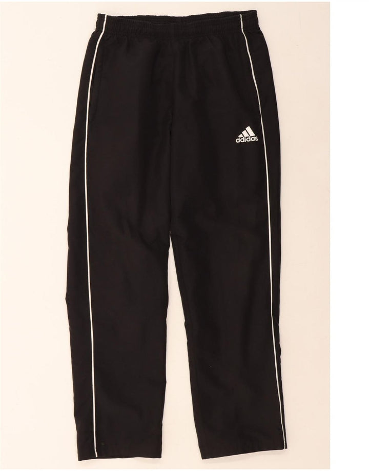 ADIDAS Mens Tracksuit Trousers Medium Black Polyester