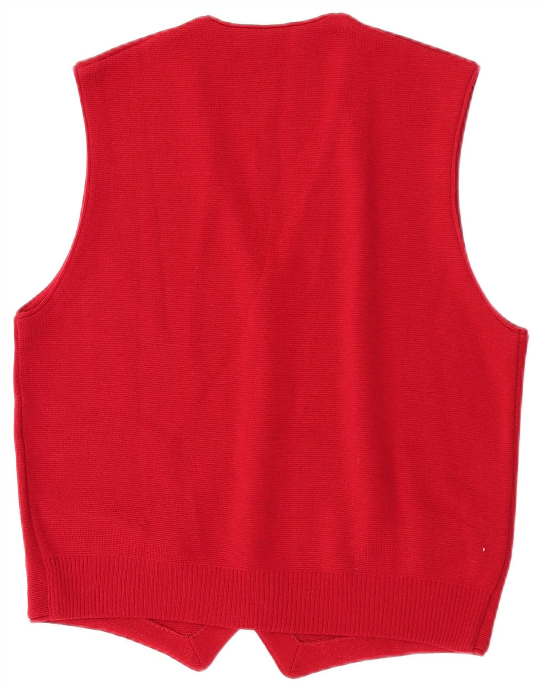 Bramante Mens Waistcoat Small Burgundy Wool