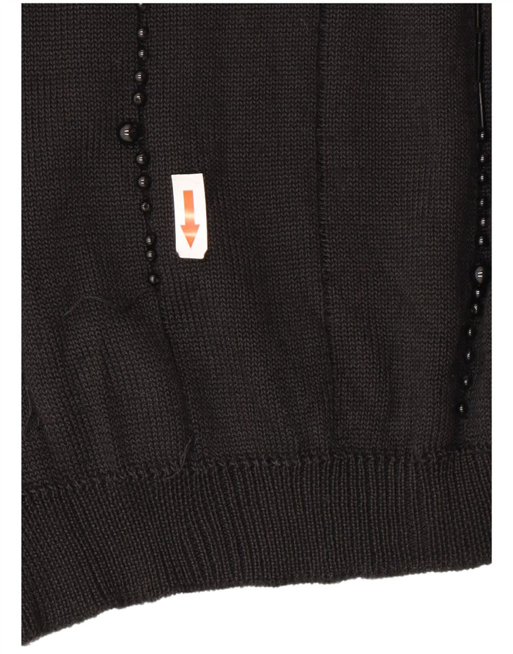 Gitam Womens Boat Neck Jumper Sweater UK 16 Large Black