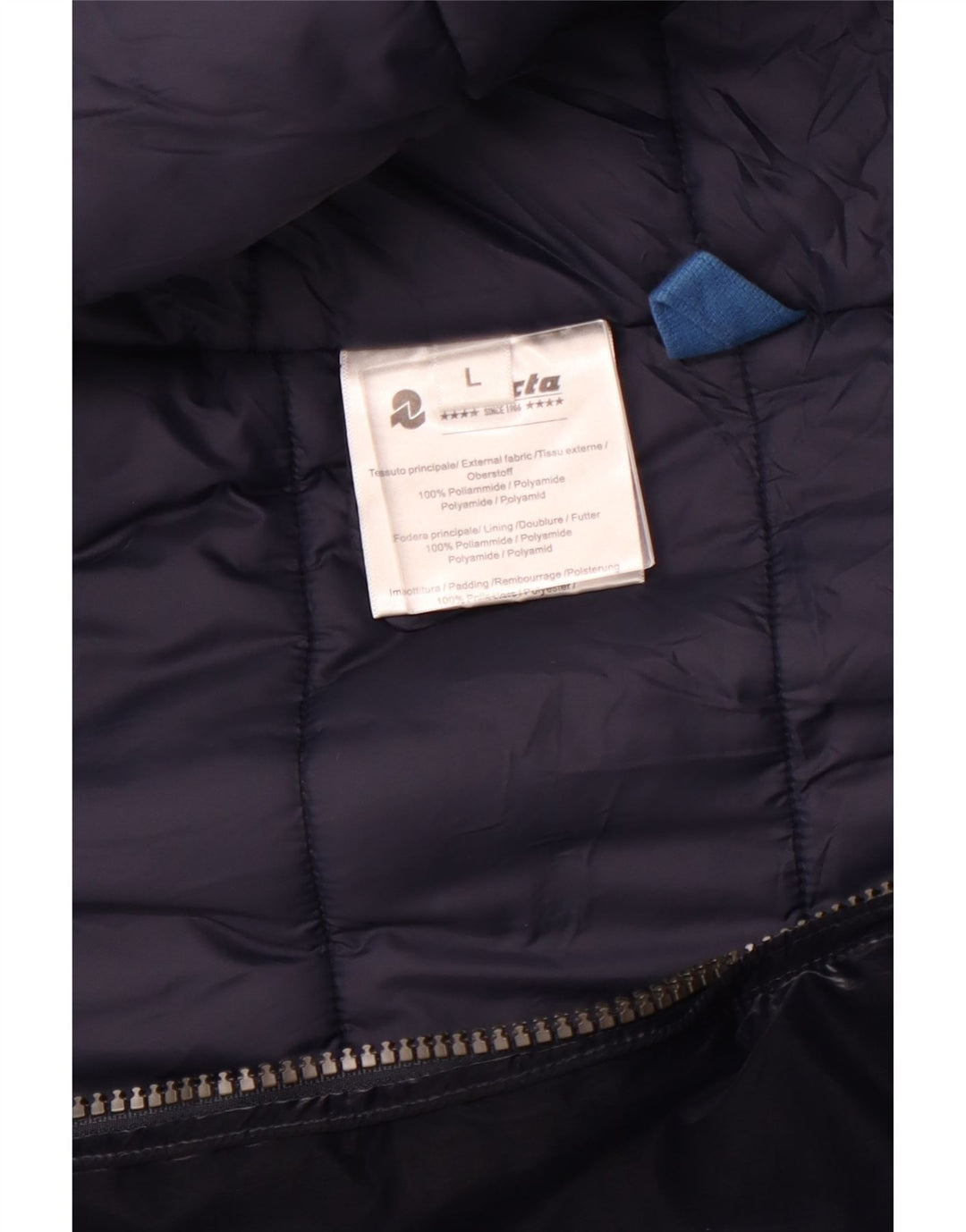 INVICTA Womens Hooded Padded Jacket UK 16 Large Navy Blue Polyamide