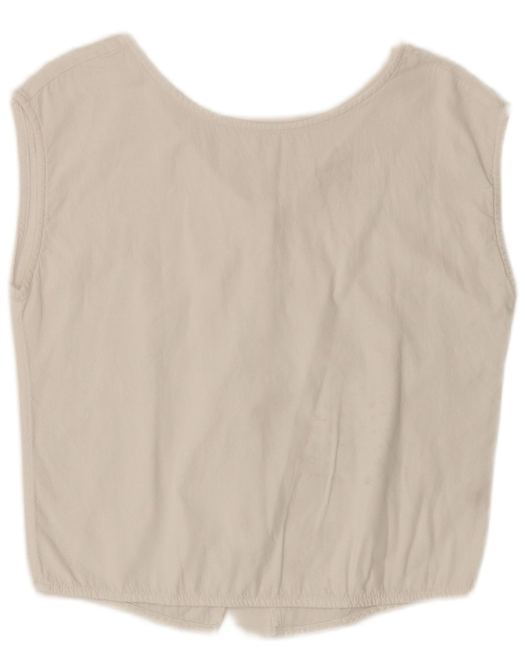 Esprit Womens Sleeveless Shirt Blouse UK 10 Small White