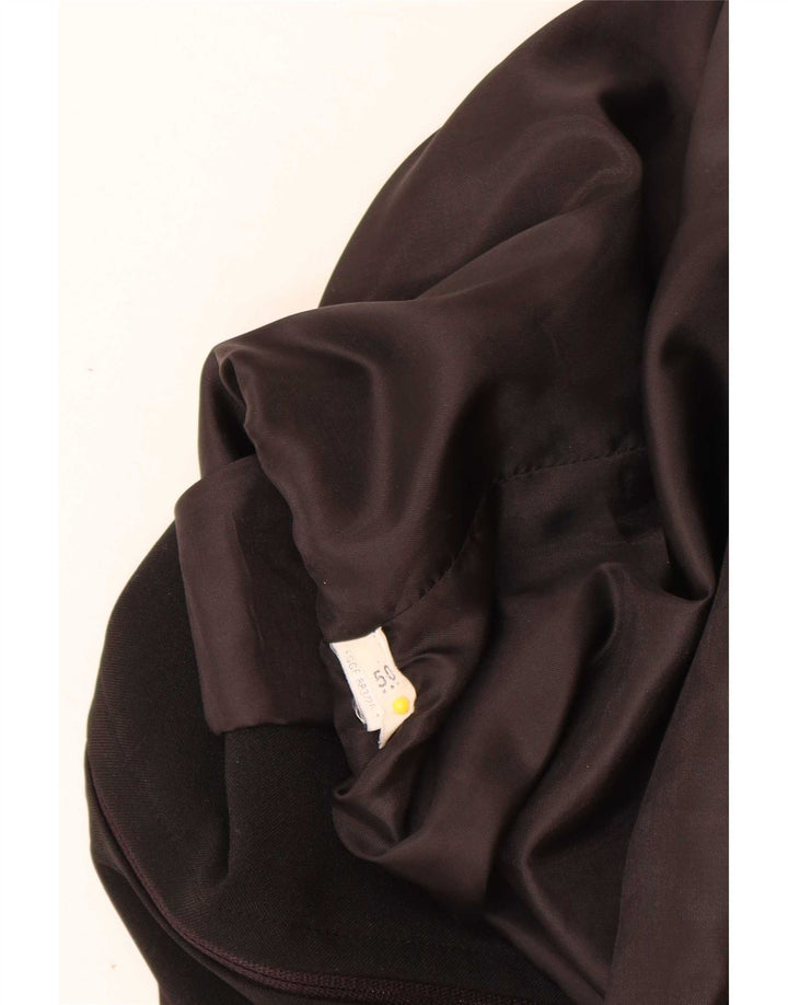 Vintage Womens Blazer Jacket IT 50 XL Black Polyester