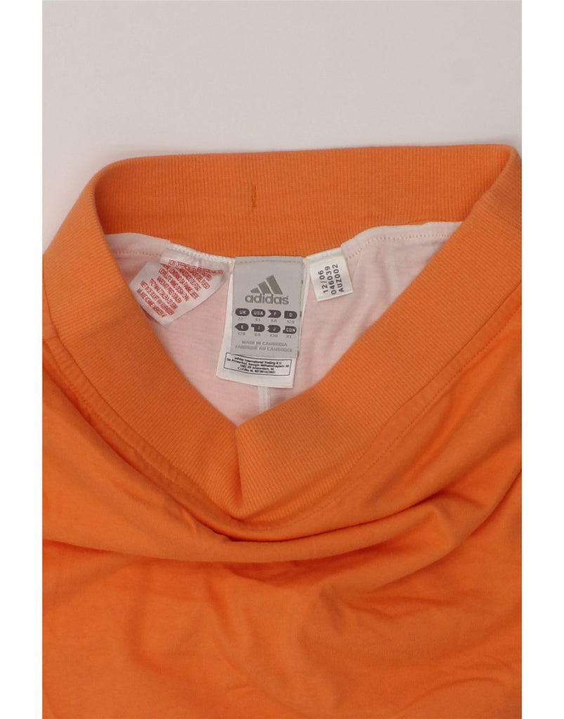 ADIDAS Girls Mini Skirt 7-8 Years W26 Orange Cotton | Vintage Adidas | Thrift | Second-Hand Adidas | Used Clothing | Messina Hembry 