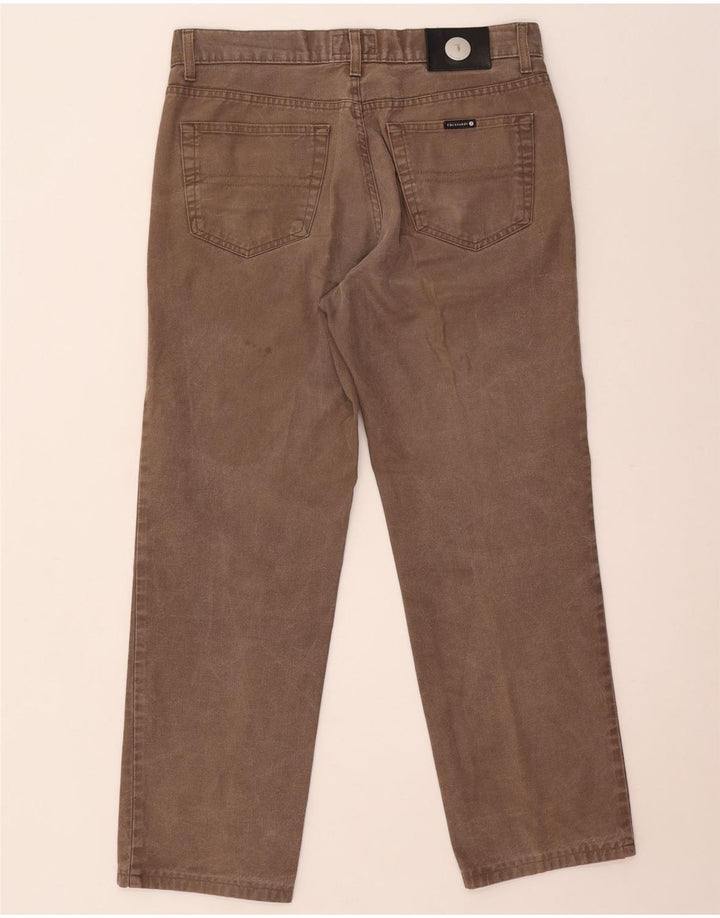Trussardi Mens Straight Jeans W33 L27 Beige Cotton
