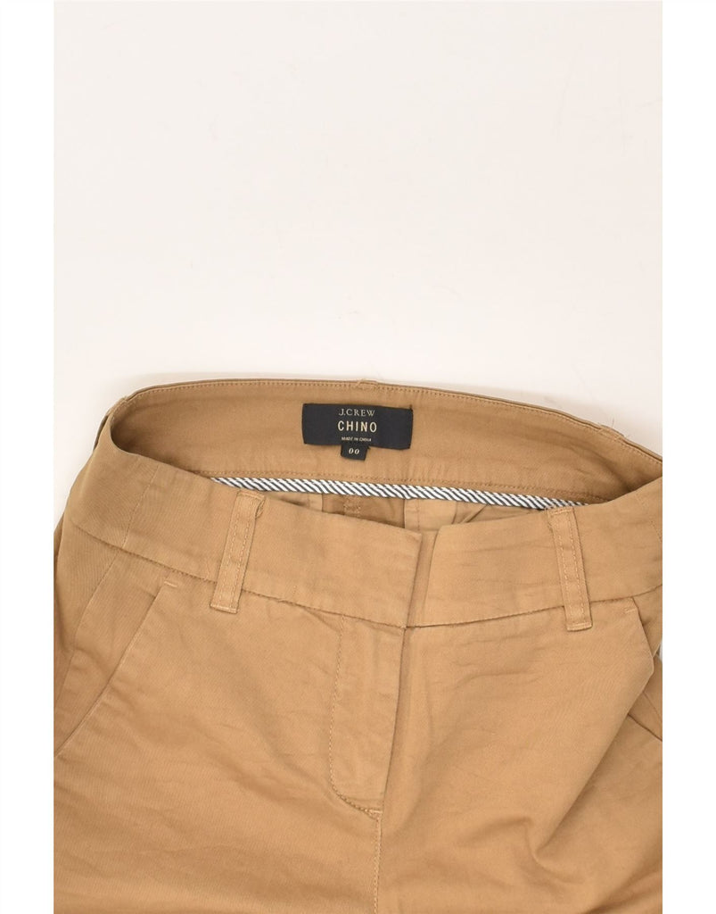 J. CREW Womens Slim Chino Trousers US 00 2XS W26 L26 Beige Cotton | Vintage J. Crew | Thrift | Second-Hand J. Crew | Used Clothing | Messina Hembry 