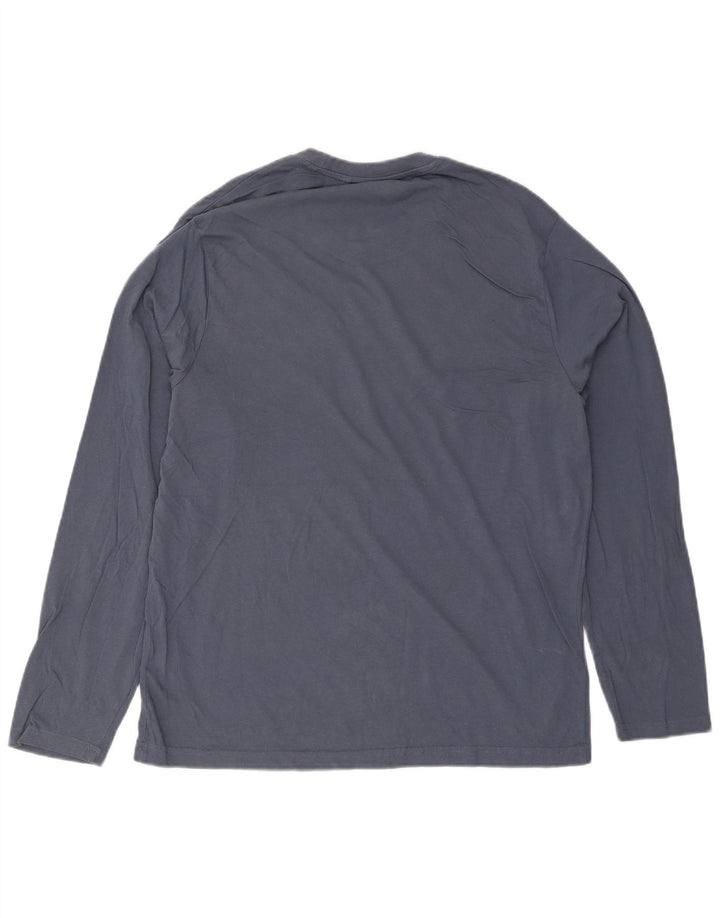 Penguin Mens Top Long Sleeve XL Navy Blue Cotton