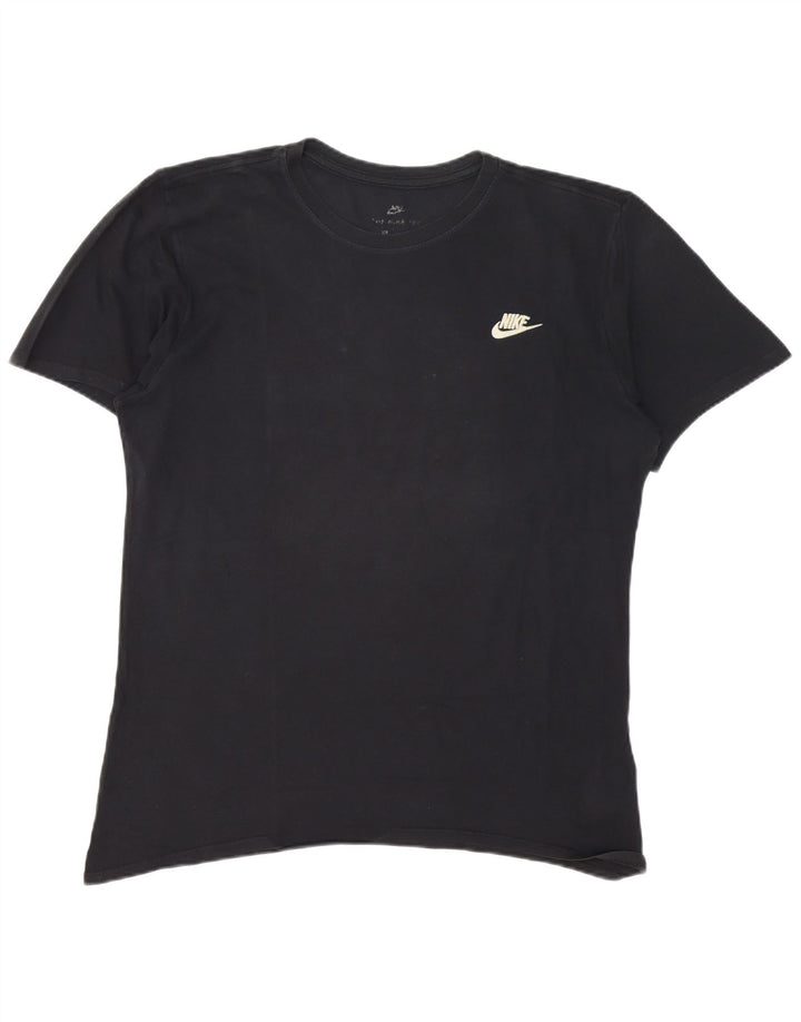 Nike Mens T-Shirt Top Large Black Cotton