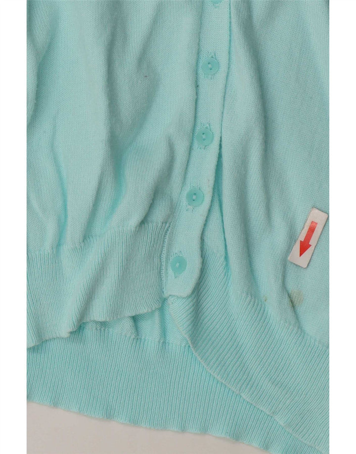 Gap Womens Cardigan Sweater UK 10 Small Turquoise Cotton