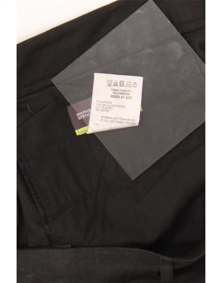 Marks & Spencer Mens Tailored Straight Suit Trousers W38 L31 Grey Polyester