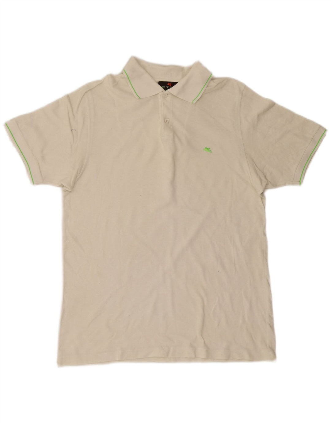 Etro Mens Polo Shirt Large White