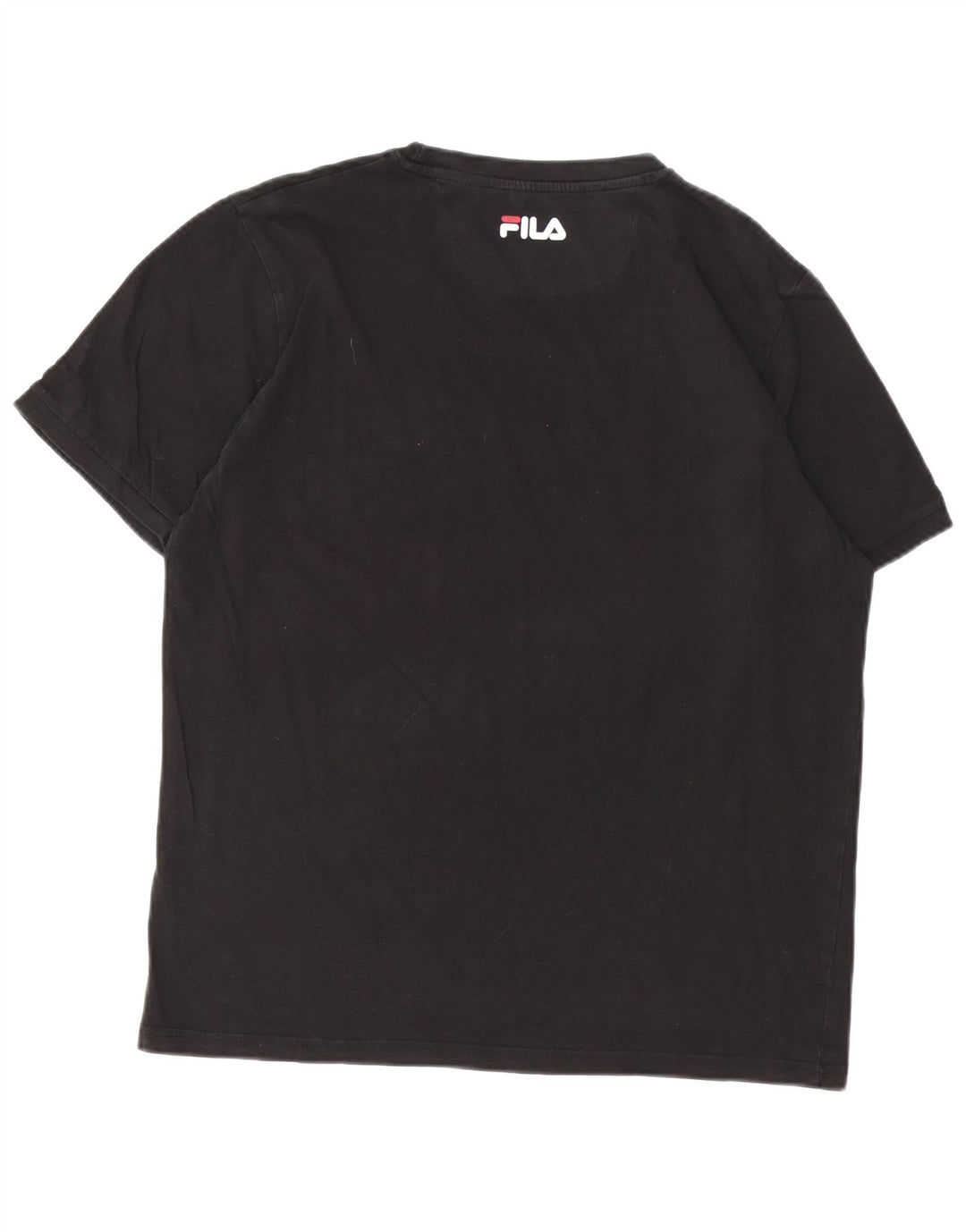 FILA Mens Graphic T-Shirt Top XL Black