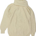 VINTAGE Womens Roll Neck Jumper Sweater UK 16 Large Off White Vintage Vintage and Second-Hand Vintage from Messina Hembry 