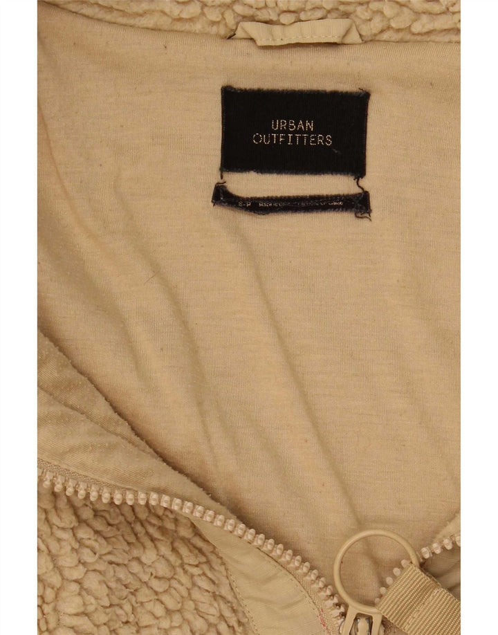 Urban Outfitters Mens Fleece Jacket UK 36 Small Beige Polyester