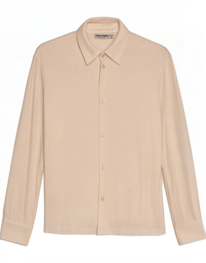 Giorgio Armani Mens Shirt Small White Viscose