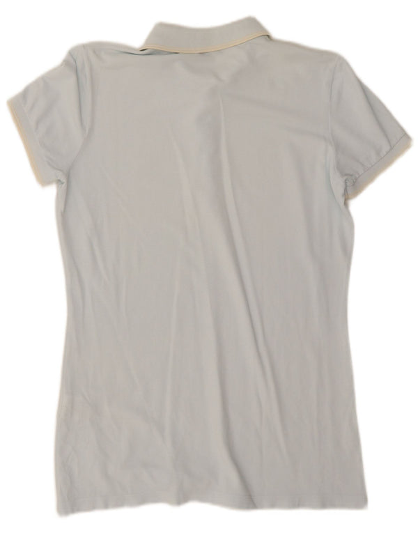 Fred Perry Womens Polo Shirt UK 16 Large Blue Cotton