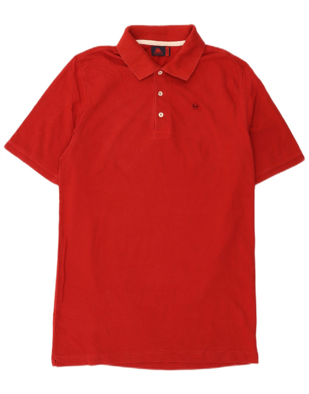 Kappa Mens Polo Shirt Large Red Cotton