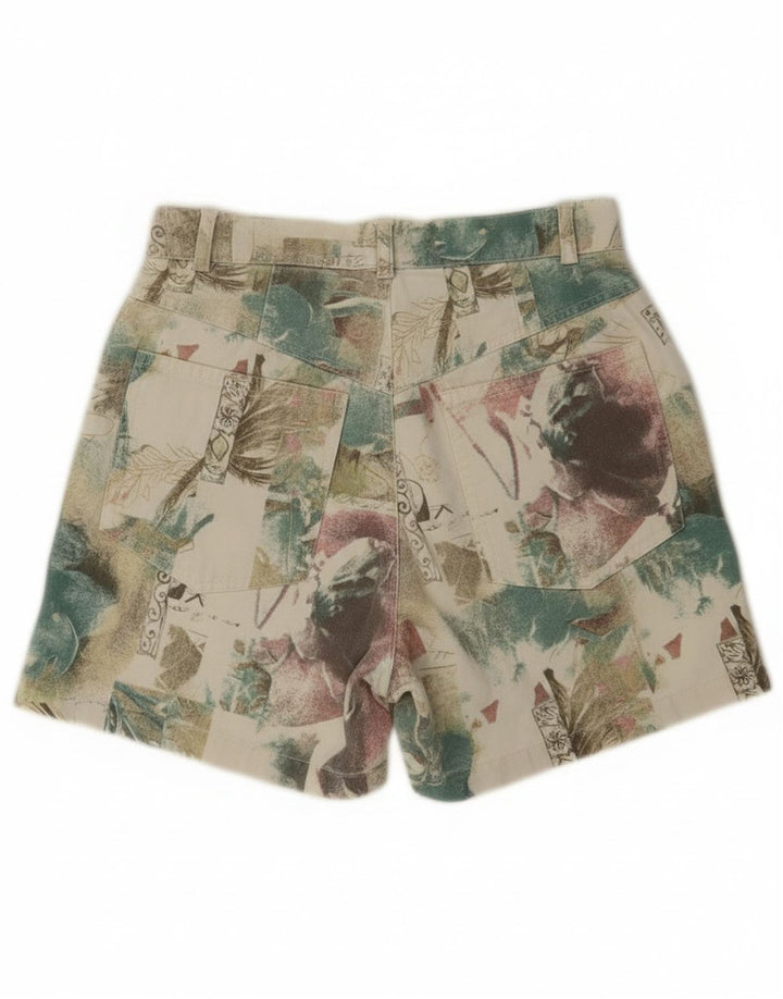 Vintage Womens Casual Shorts UK 12 Medium W26 Multicoloured Floral