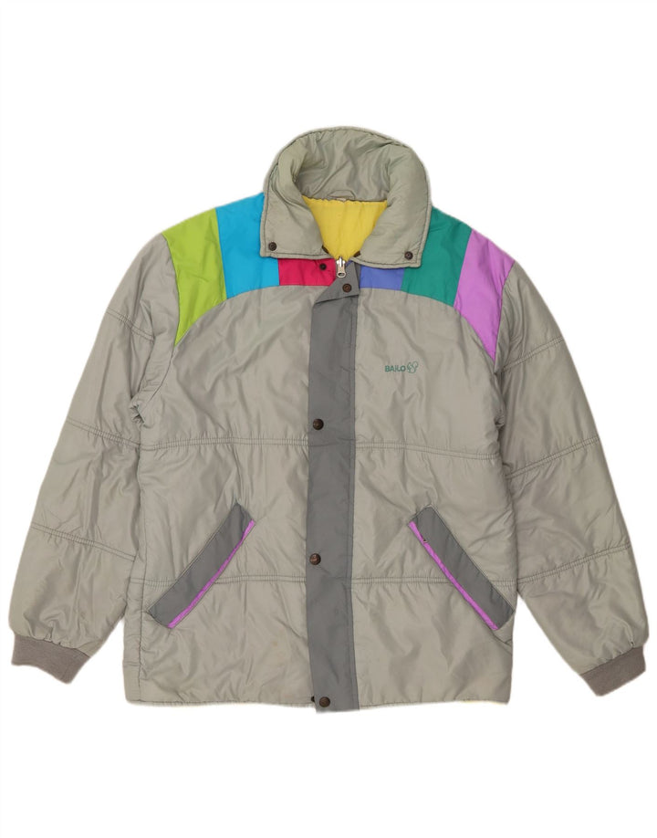 Bailo Mens Padded Jacket IT 50 Large Grey Colourblock Polyamide