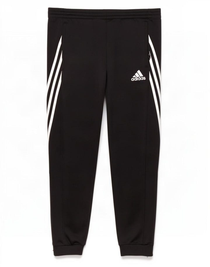 Adidas Mens Tracksuit Trousers Joggers Small Black Polyester