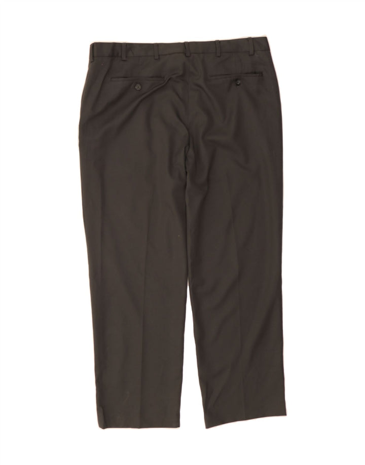 IZOD Mens Straight Suit Trousers W38 L30 Grey Polyester Vintage Izod and Second-Hand Izod from Messina Hembry 