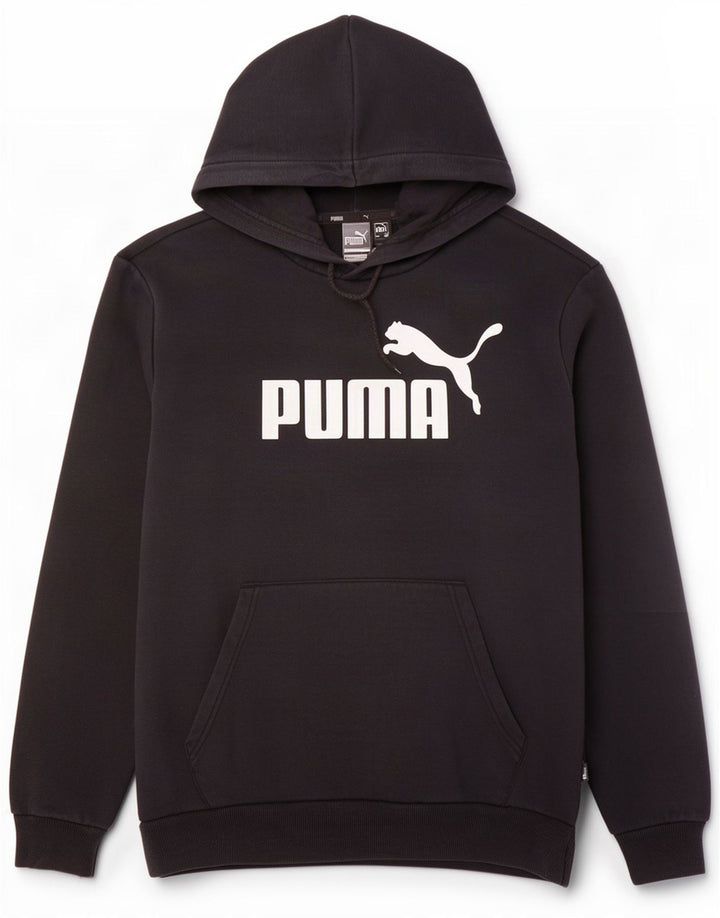 Puma Mens Graphic Hoodie Jumper Medium Black