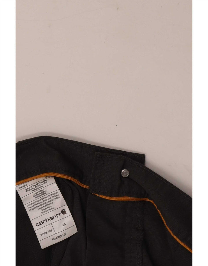 Carhartt Mens Relaxed Fit Cargo Shorts W36 Large Grey Cotton