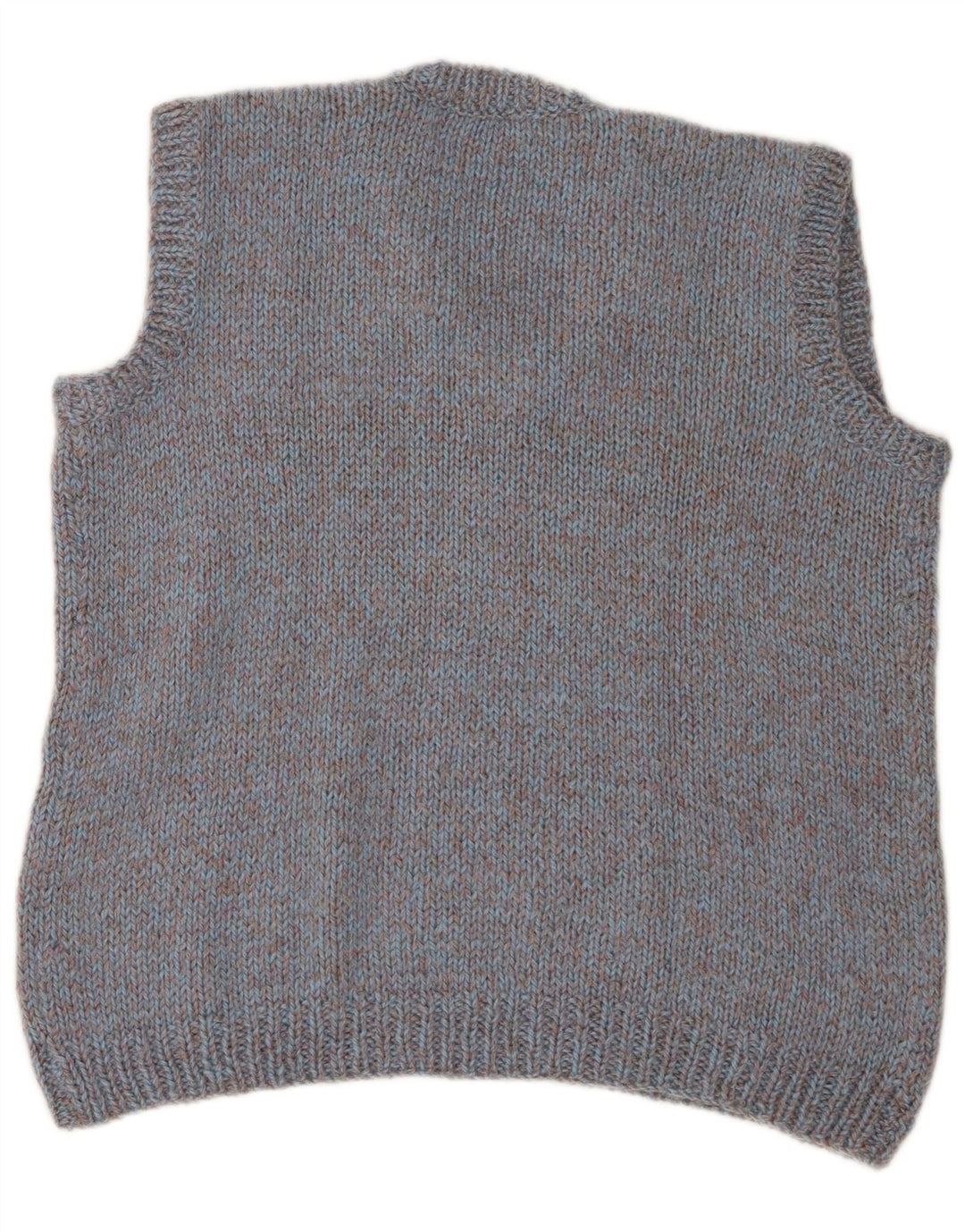Vintage Mens Vest Tank Top Large Blue Flecked