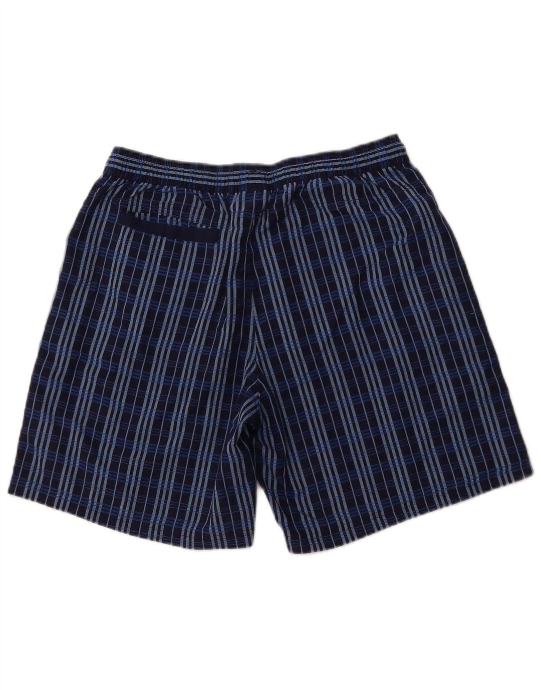 Adidas Mens Swimming Shorts Medium Navy Blue Check Polyester