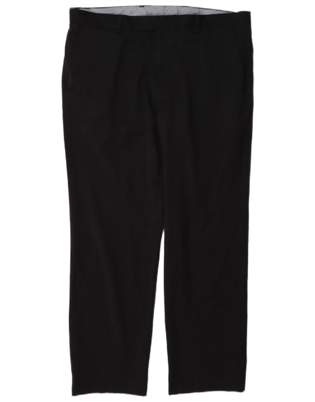 Marks & Spencer Mens Regular Fit Suit Trousers W36 L29 Navy Blue Wool