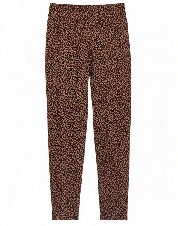 Marks & Spencer Womens Leggings UK 18 XL Brown Animal Print Viscose