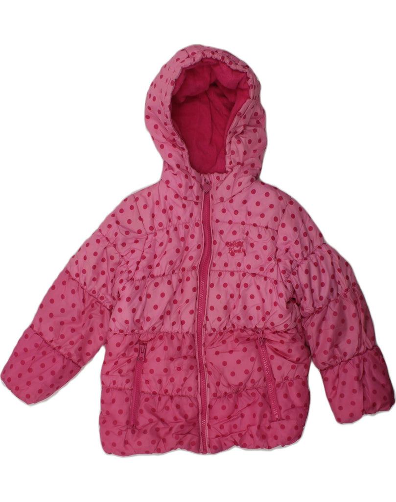 OSH KOSH Girls Hooded Padded Jacket 5-6 Years Pink Spotted Polyester | Vintage Osh Kosh | Thrift | Second-Hand Osh Kosh | Used Clothing | Messina Hembry 