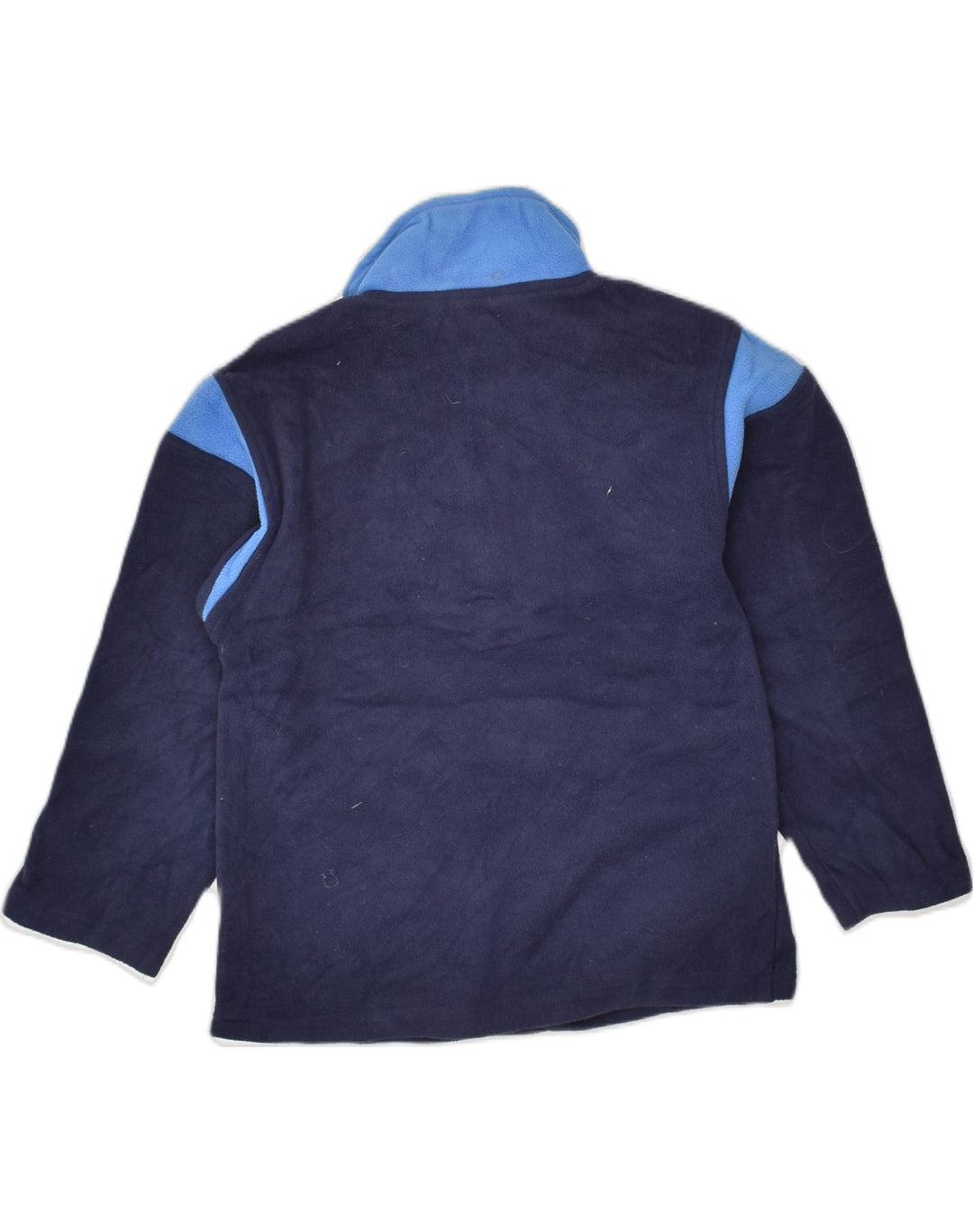 NFL Boys Zip Neck Fleece Jumper 7-8 Years Medium Navy Blue Polyester | Vintage NFL | Thrift | Second-Hand NFL | Used Clothing | Messina Hembry 