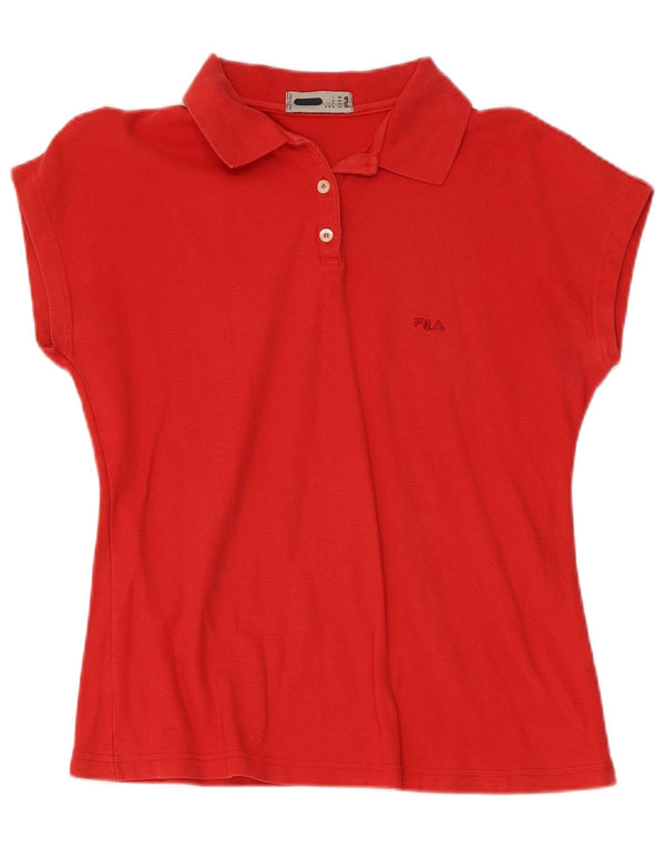 Fila Womens Polo Shirt IT 50 XL Red Cotton