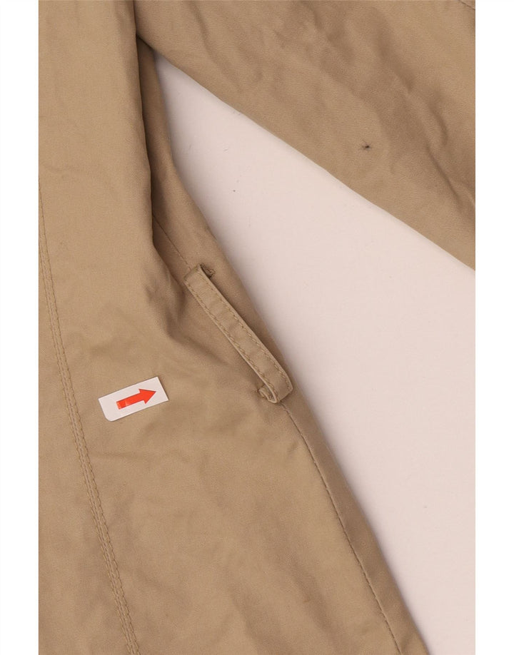 Zara Womens Trench Coat UK 14 Medium Beige Cotton