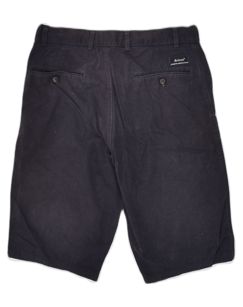 AVIREX Mens Chino Shorts W30 Medium Navy Blue Cotton | Vintage Avirex | Thrift | Second-Hand Avirex | Used Clothing | Messina Hembry 