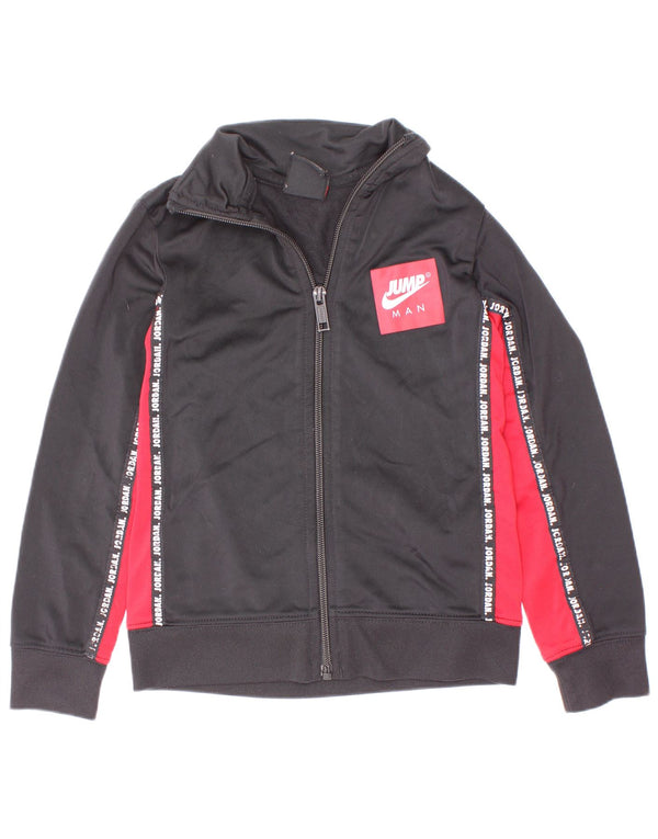Jordan Boys Graphic Tracksuit Top Jacket 3-4 Years XS Black Colourblock