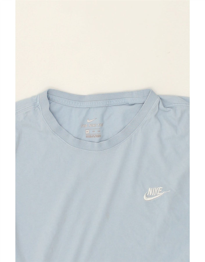 NIKE Mens The Nike Tee T-Shirt Top 2XL Blue Cotton | Vintage Nike | Thrift | Second-Hand Nike | Used Clothing | Messina Hembry 