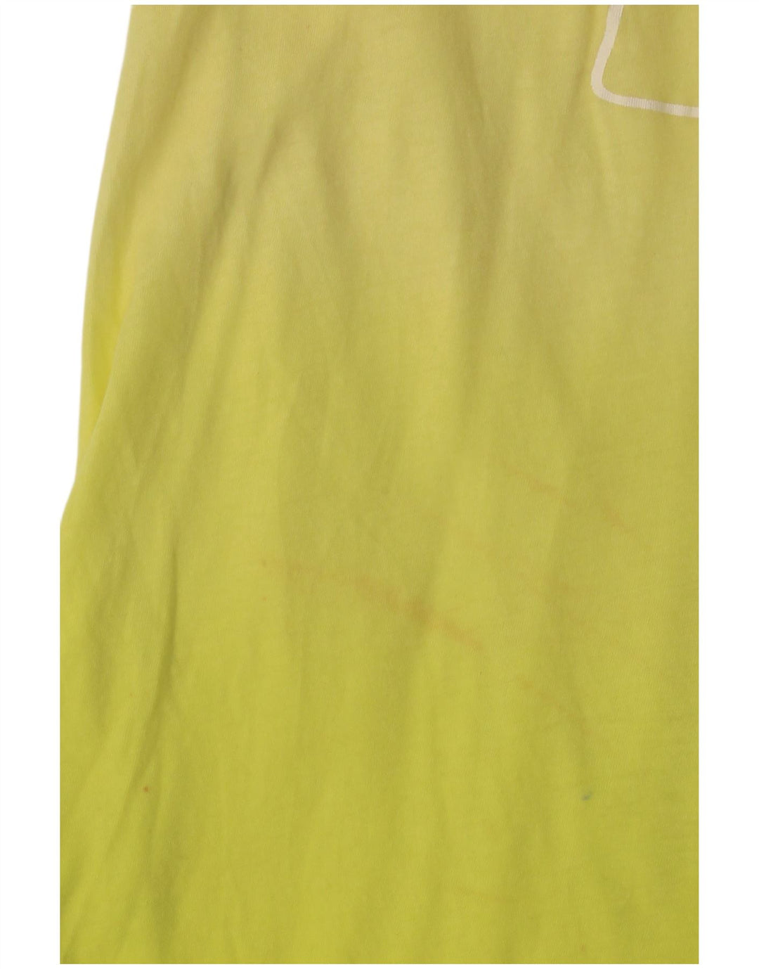 BENETTON Womens Graphic Tunic Top UK 8 Small Yellow Colourblock Beach