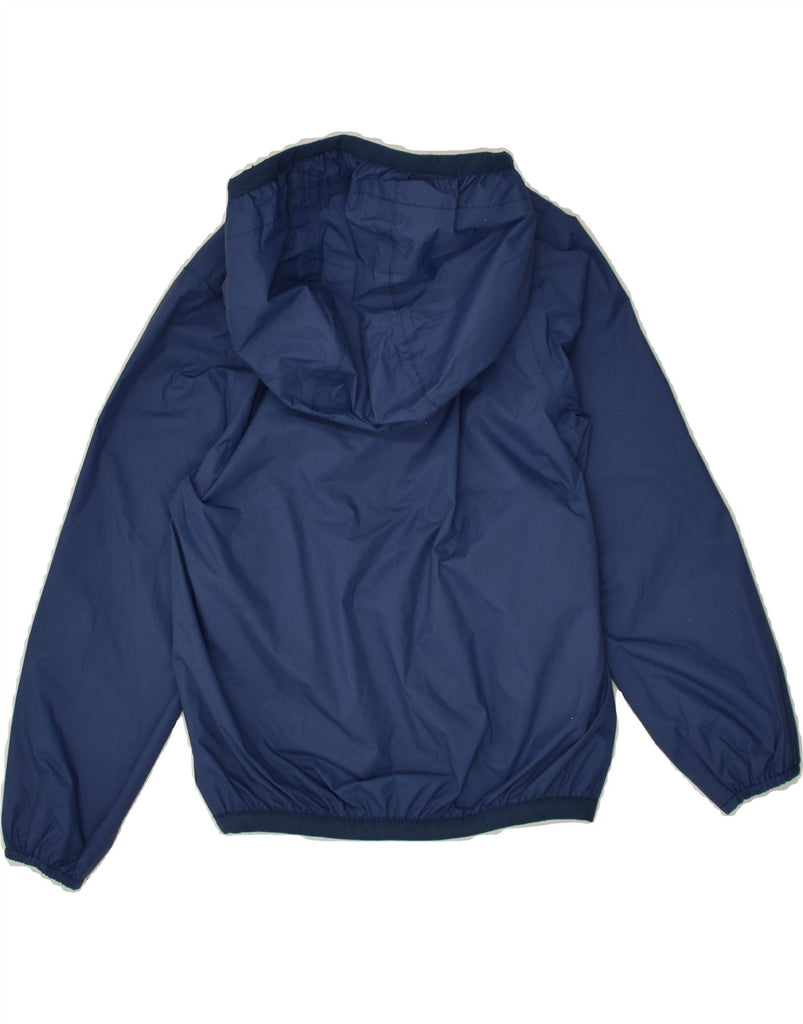 K-WAY Boys Hooded Rain Jacket 5-6 Years Blue Polyester | Vintage K-Way | Thrift | Second-Hand K-Way | Used Clothing | Messina Hembry 
