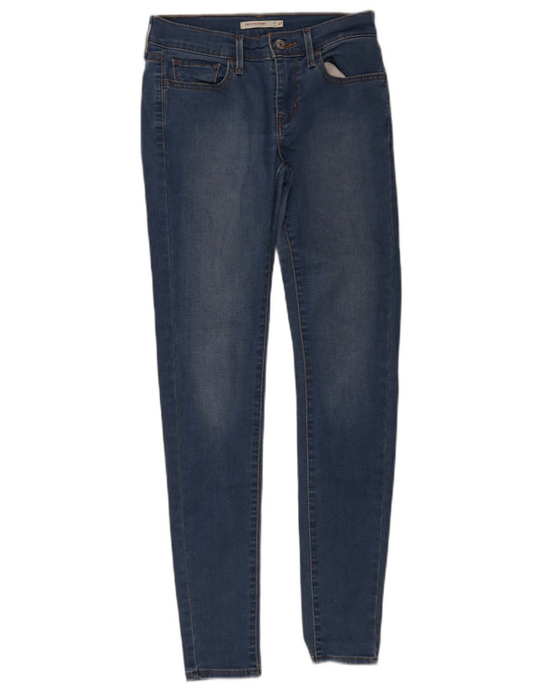 Levi's Womens 710 Super Skinny Jeans W27 L32 Blue Cotton