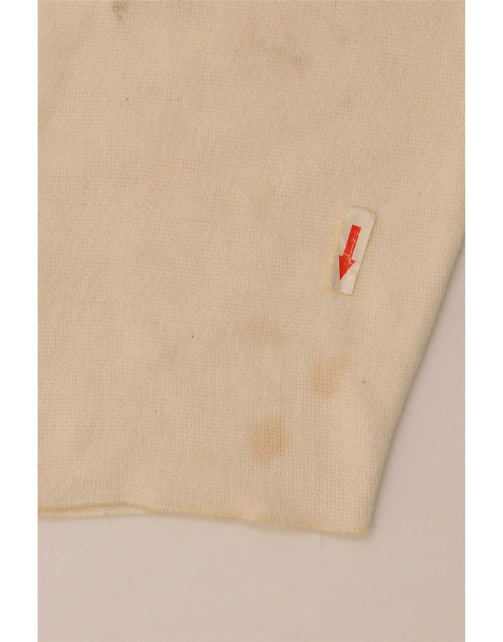 Zara Womens Cardigan Top UK 14 Medium Off White Viscose