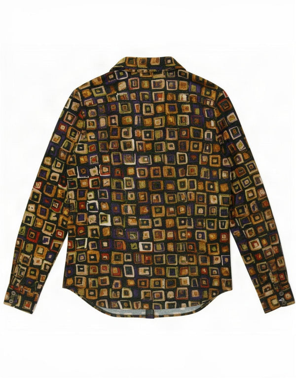Piu & Womens Shirt UK 12 Medium Multicoloured Geometric